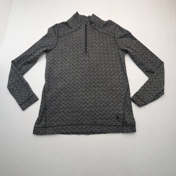 Smartwool Merino 1/4 Zip Sweater SW0NP222 ZIG ZAG Print L 🔥 - Picture 1 of 8